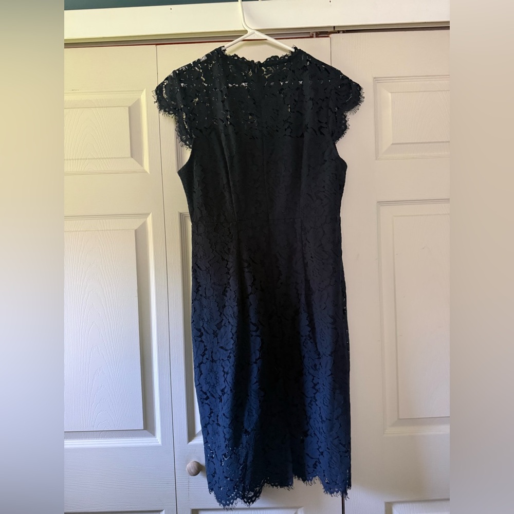 Women’s Navy Lace Sheath Dress